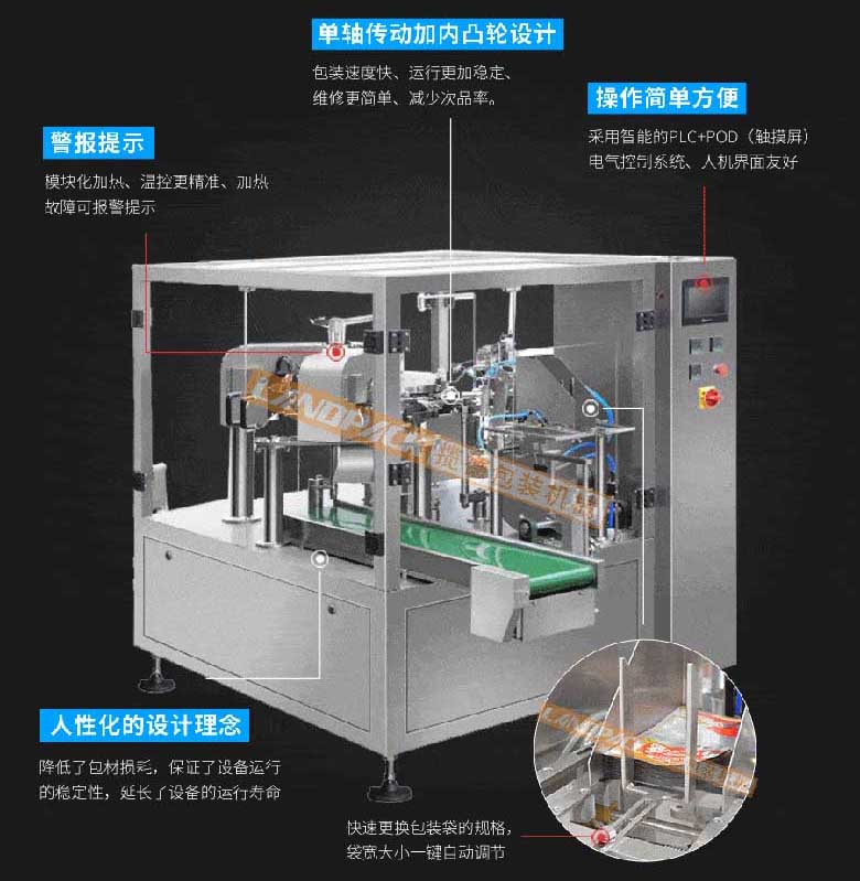 鹵蛋、麻辣小魚仔真空包裝機(jī)特點(diǎn)